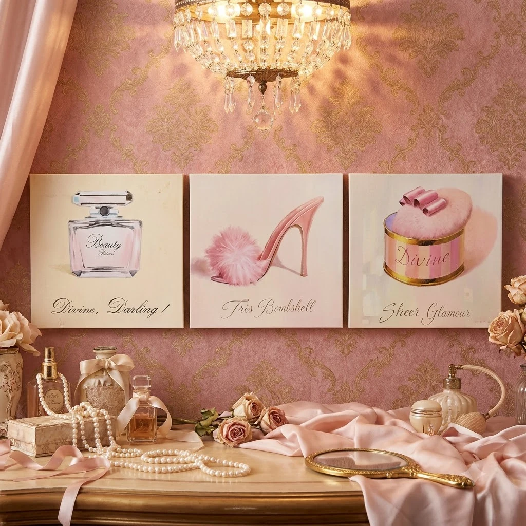Картина-постер 30х90 "Beauty" (3-ка)