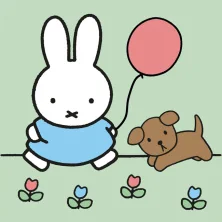Картина за номерами 25*25 см "Miffy Cheerful friends" акрил