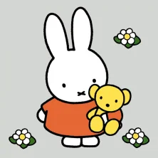 Картина за номерами 25*25 см "Miffy Улюблена іграшка" акрил