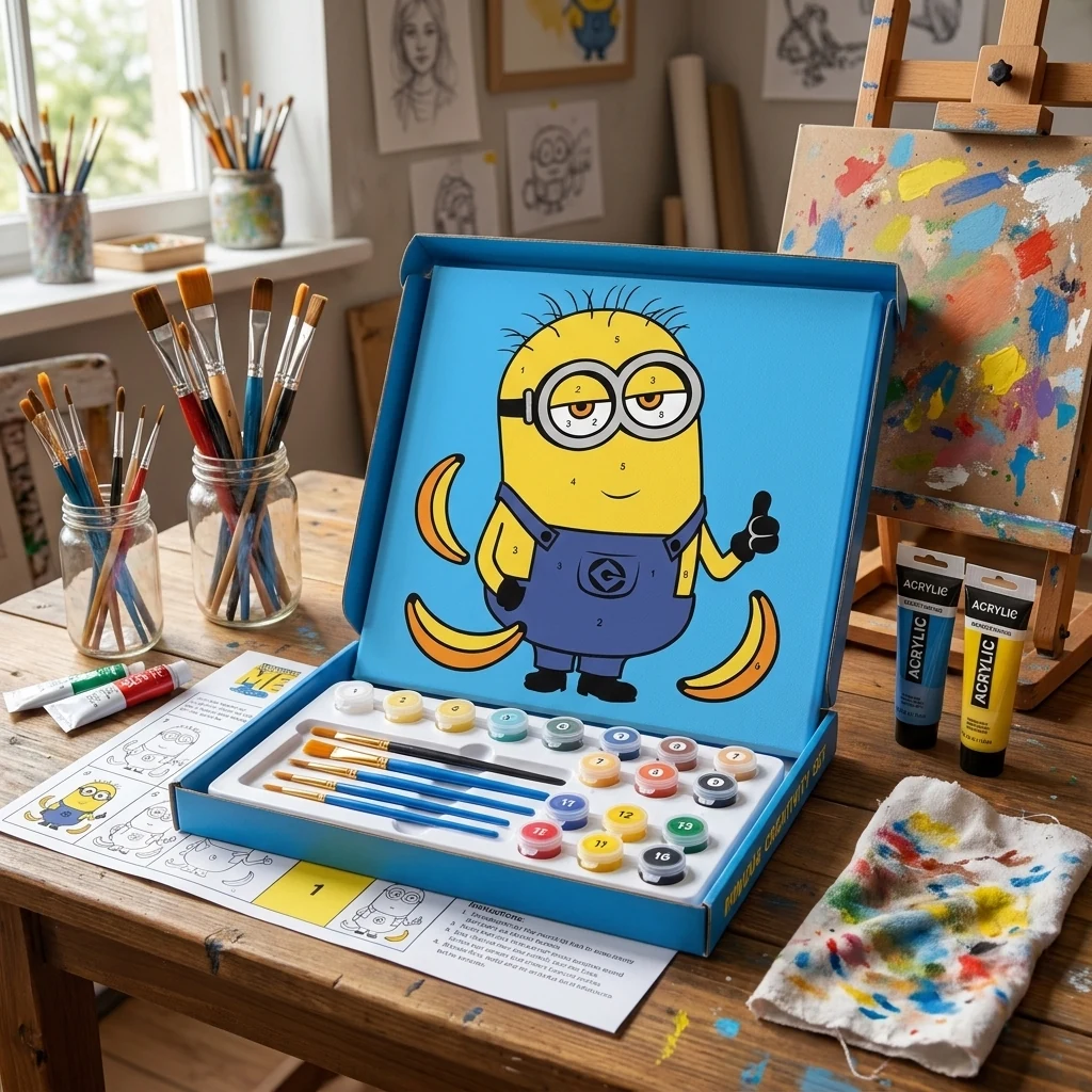 Картина за номерами 25*25 см "Minion" Santi