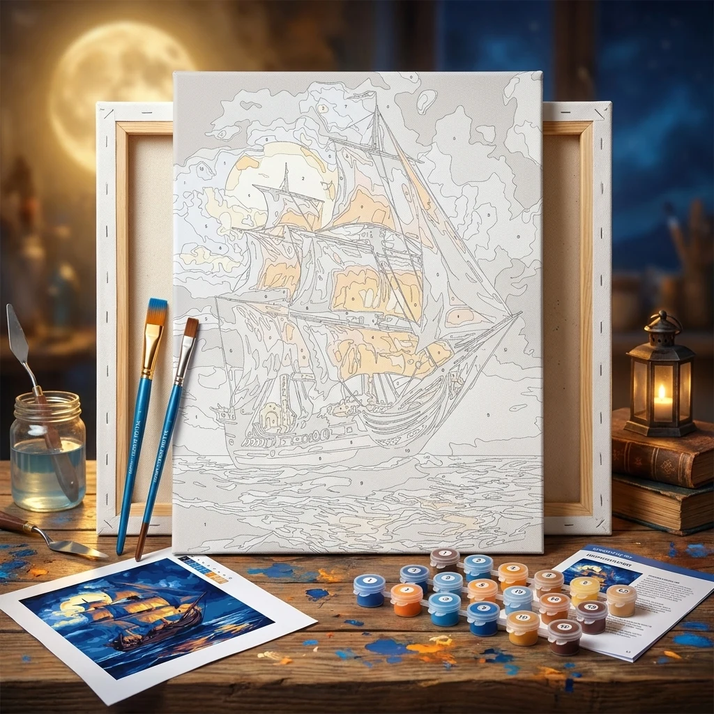 Картина за номерами 30*40 см "Легенда хвиль " акрил