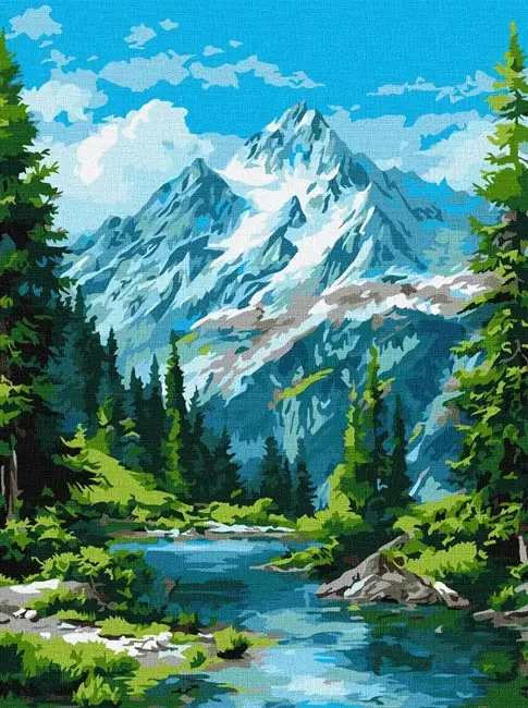 Картина за номерами 30*40 см "Погляд сонячного ранку" акрил