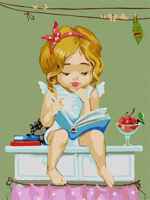 Картина за номерами 30*40 см "Улюблена книга" акрил