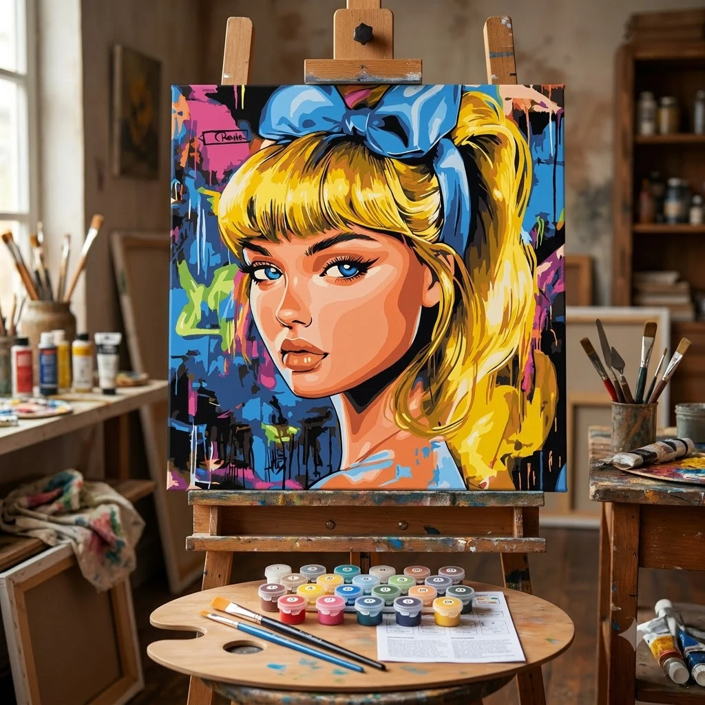 Картина за номерами 40*40 см "Сучасна Попелюшка" акрил