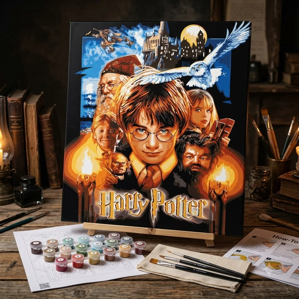 Картина за номерами 40*50 см "Harry Potter: Постер" акрил складність 5