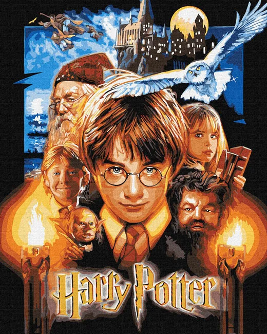 Картина за номерами 40*50 см "Harry Potter: Постер" акрил складність 5