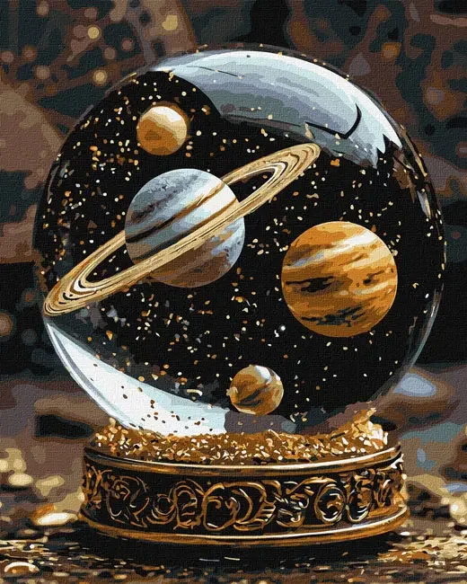 Картина за номерами 40*50 см "Космос у кулі" акрил