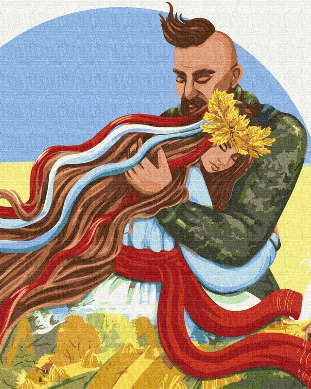 Картина за номерами 40*50 см "Не бійся, ти під захистом"