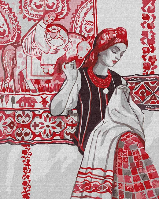 Картина за номерами 40*50 см "Талановита майстриня" акрил