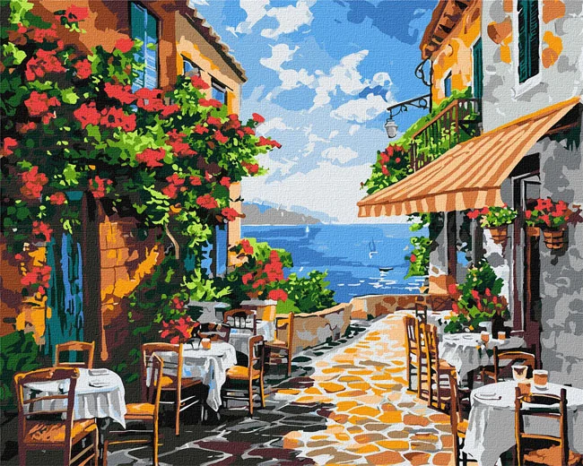 Картина за номерами 40*50 см "Тихий куточок" акрил