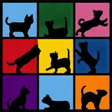 Картина за номерами Cats з мольбертом — фото 2
