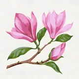 Картина за номерами Гілка магнолії з мольбертом ROSA START — фото 2