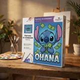 Картина за номерами Origami UA Ліло та Стіч 40х50 см LW 3424 — фото 1