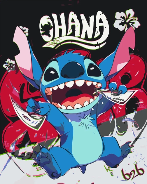 Картина за номерами Origami UA Ліло та Стіч 40х50 см LW 3424 — фото 2