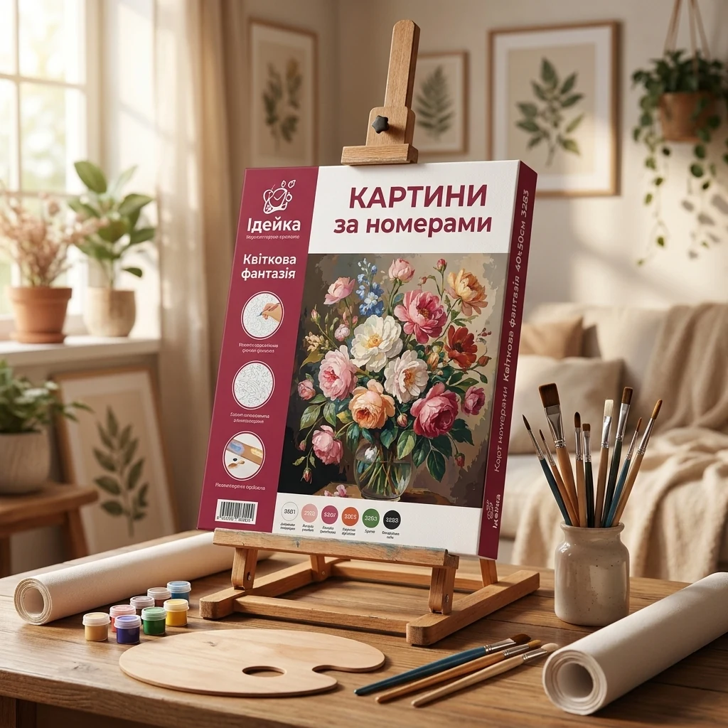 Картини за номерами Ідейка Квіткова фантазія 40х50см 3283 — Картини за номерами