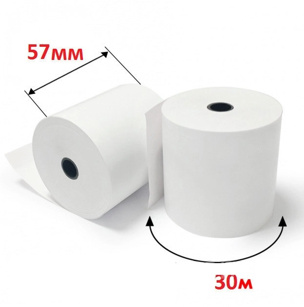 Касова стрічка 57.5мм 30м термо — фото 2