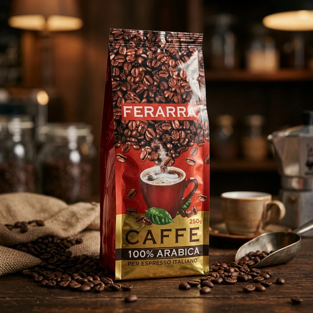 Кава Arabica 100% зерно, 200 г ТМ FERARRA