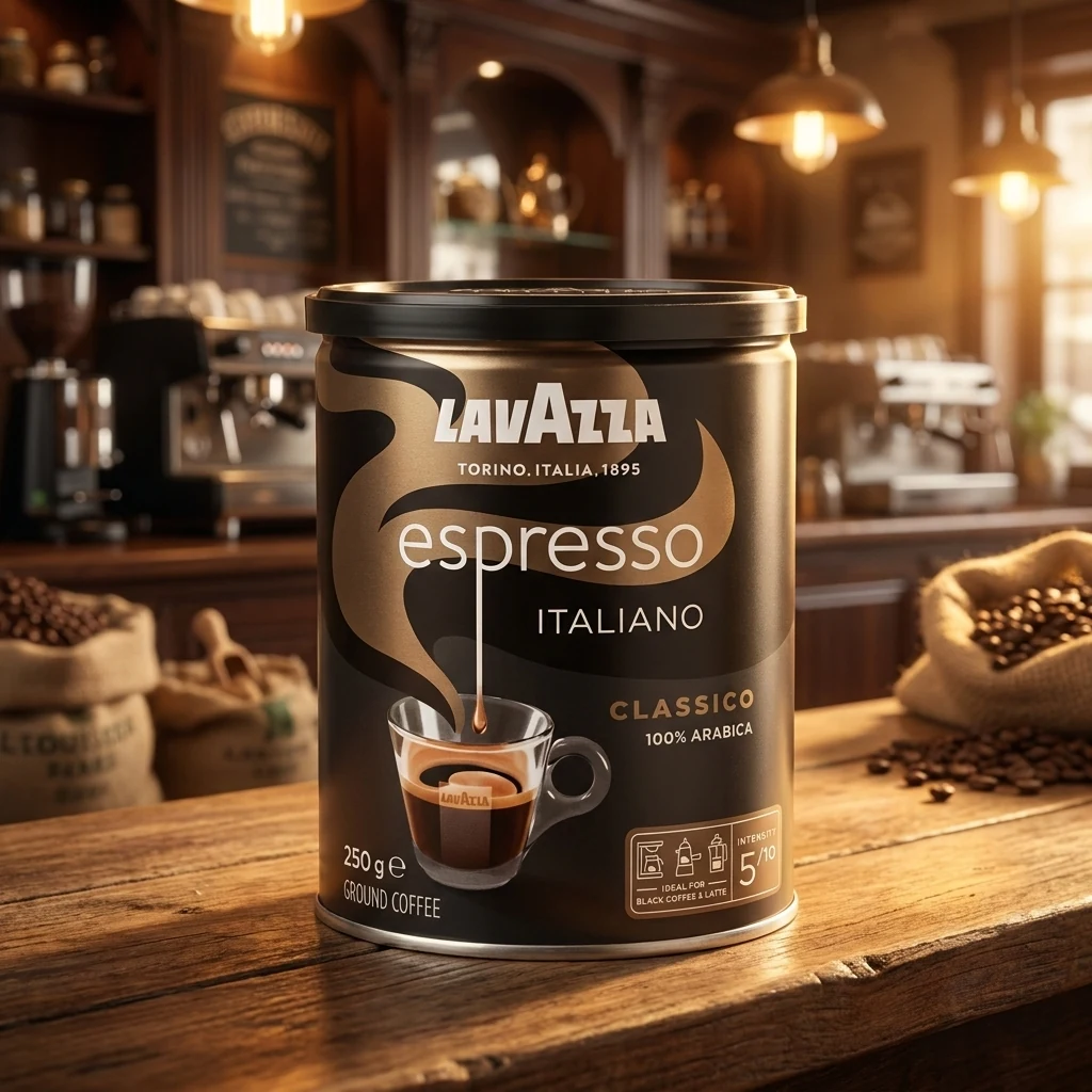 Кава мелена Lavazza Espresso залізна банка 250г — Продукти та напої
