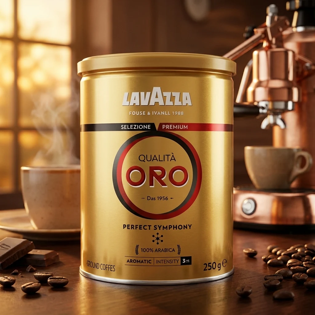 Кава мелена Lavazza Qualita Oro залізна банка 250г — Продукти та напої