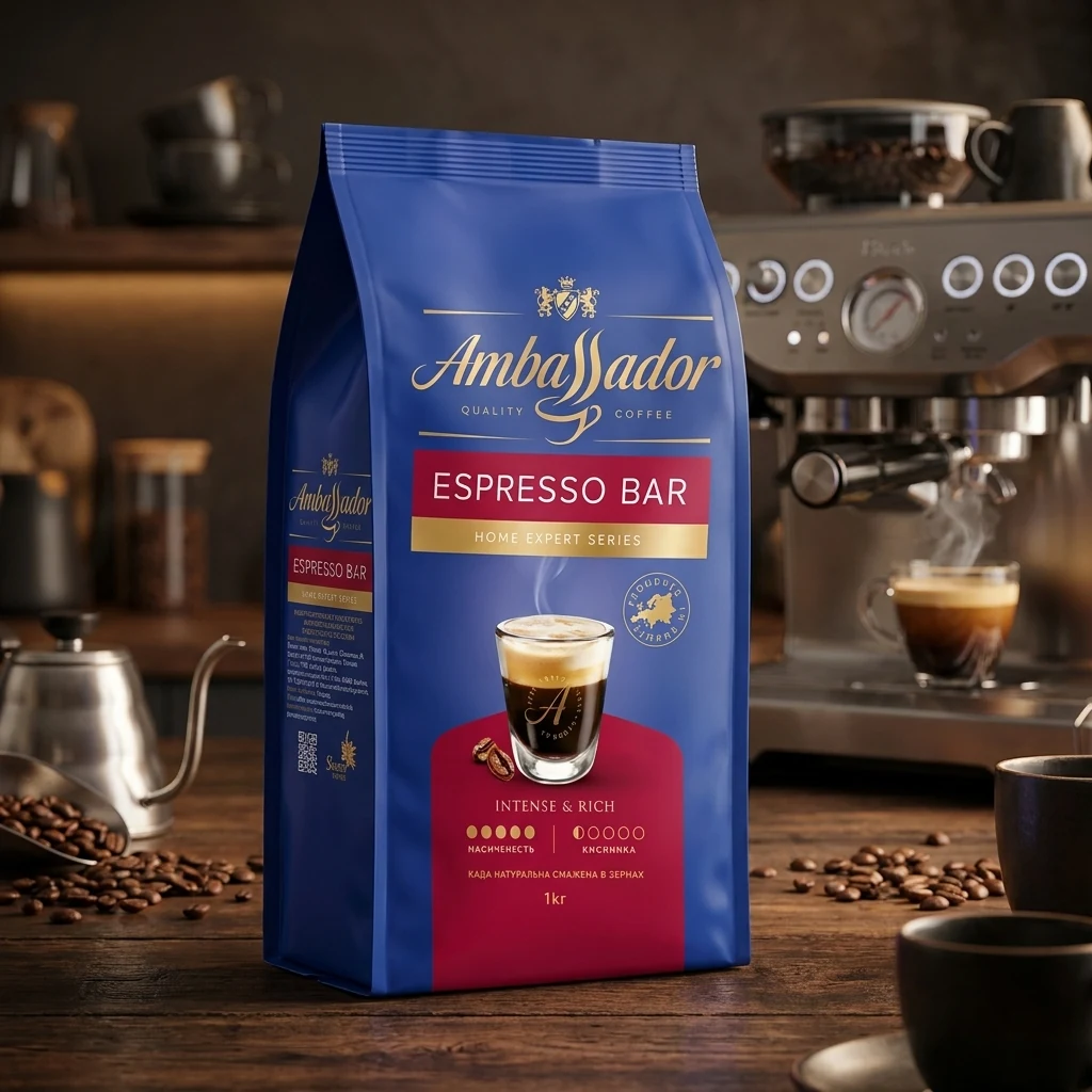 Кава в зернах Ambassador Espresso Bar 1кг — Продукти та напої
