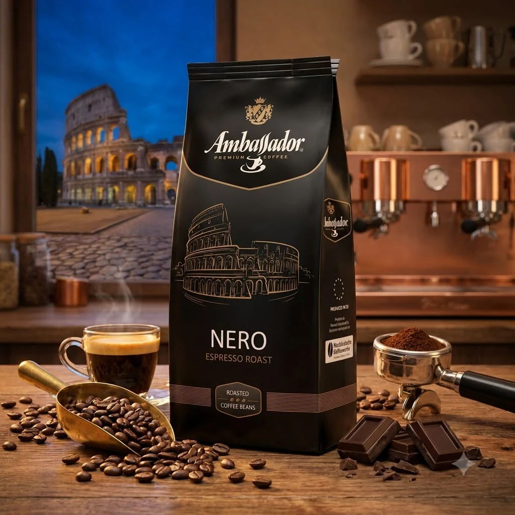 Кава в зернах Ambassador Nero 1кг