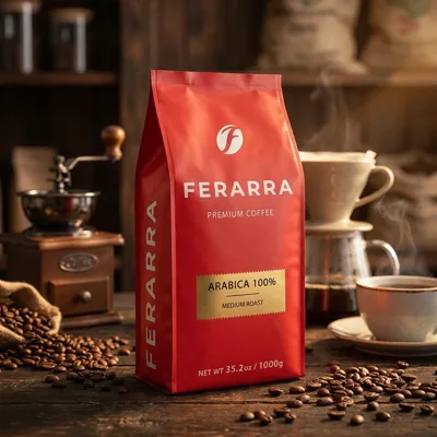 Кава в зернах Ferarra Caffe 100% Arabica з клапаном 1кг 7525
