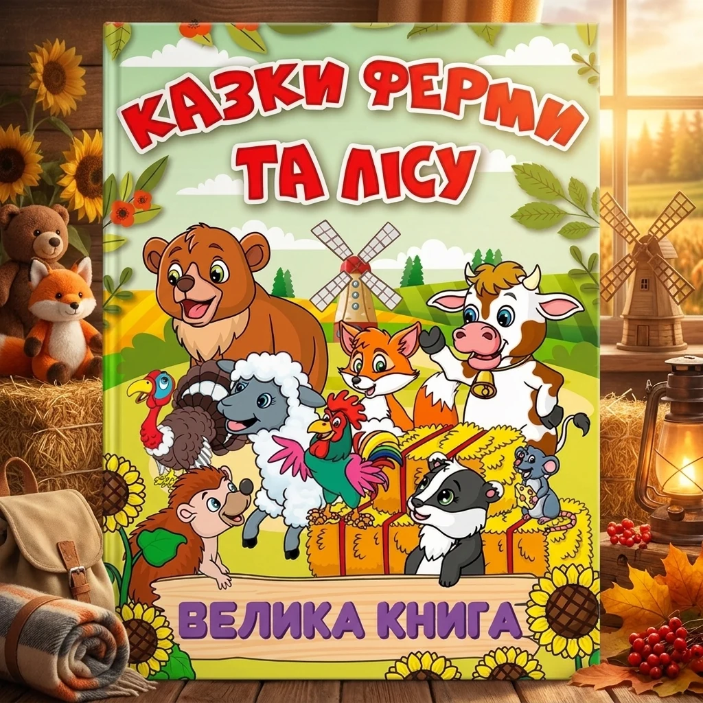 Казки ферми та лісу. Велика книга