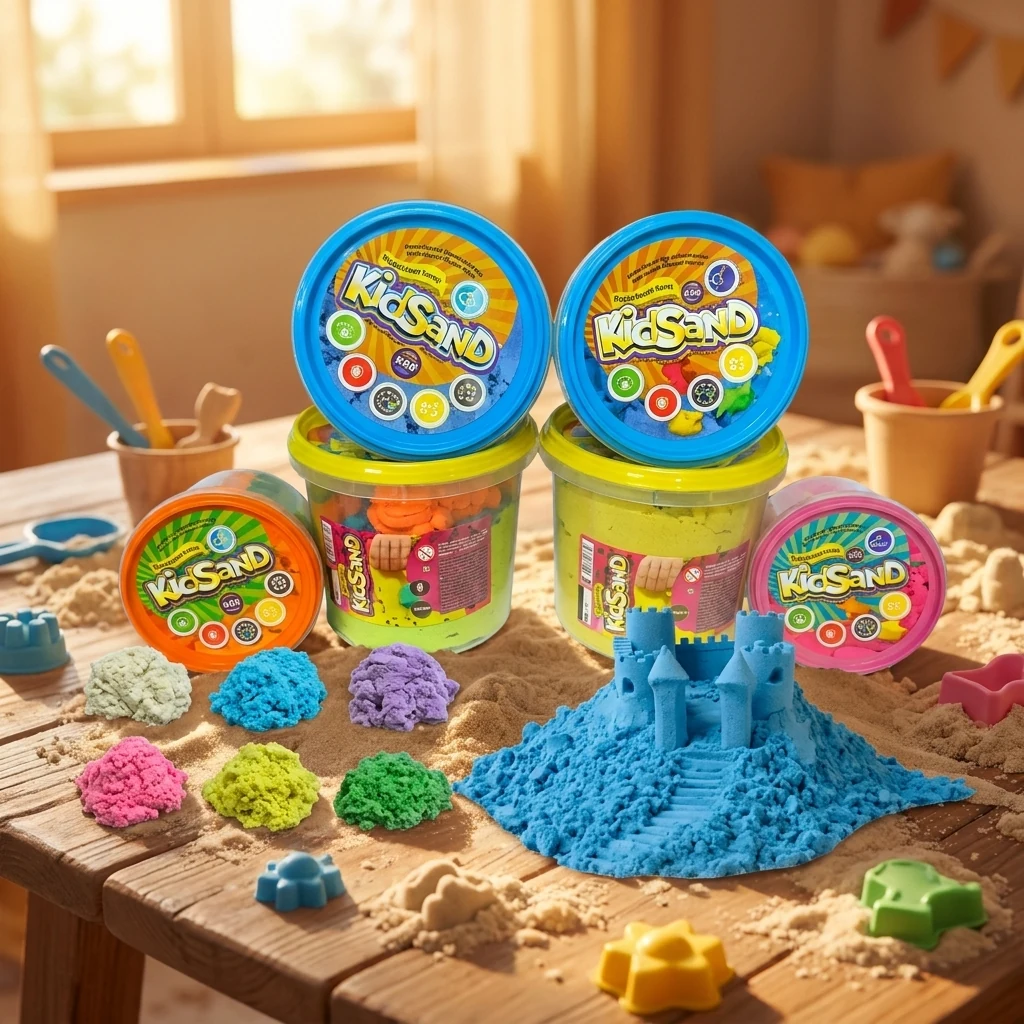 Кінетичний пісок "KidSand" банка 1200 г
