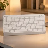 Клавіатура бездротова A4Tech Fstyler FBK11 (White), USB, колір білий — фото 1