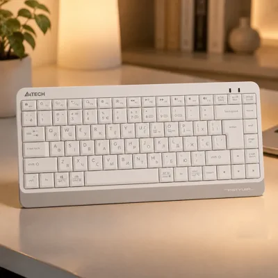 Клавіатура бездротова A4Tech Fstyler FBK11 (White), USB, колір білий