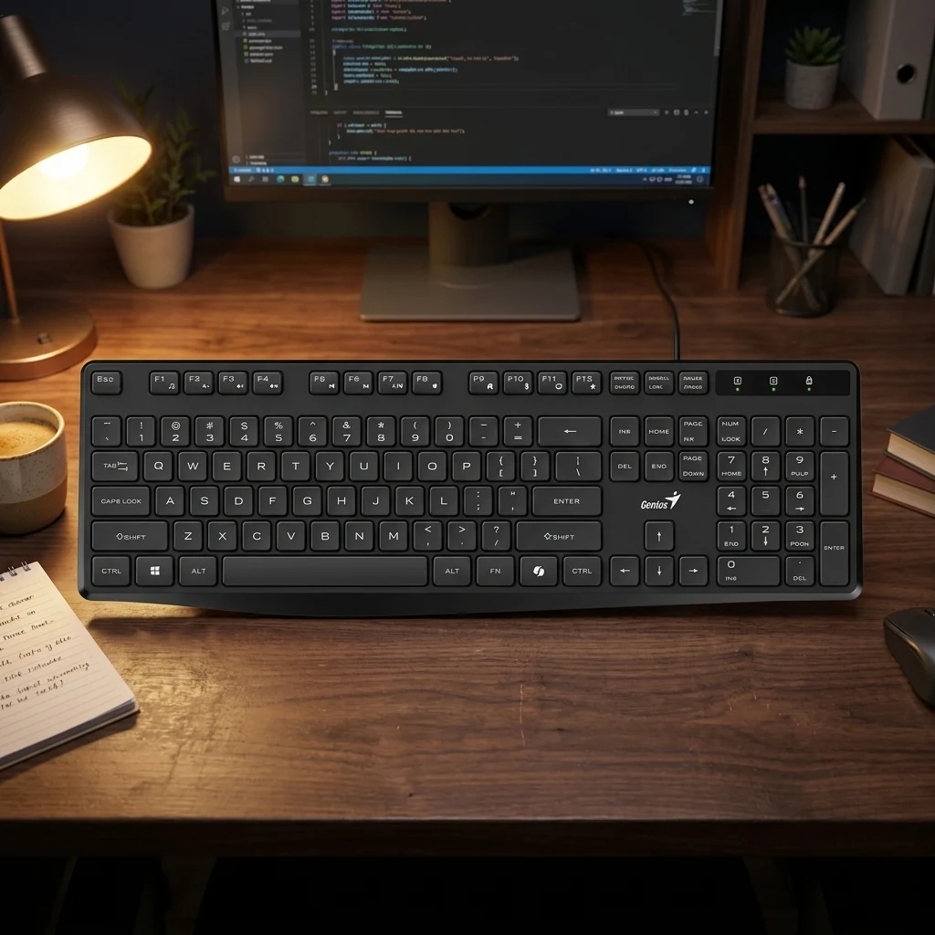 Клавиатура "Genius" KB-117S usb black