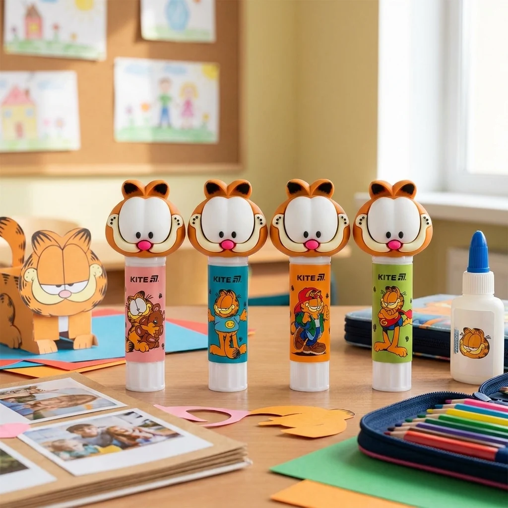 Клей-олівець PVA "Garfield ", 9 грам Kite
