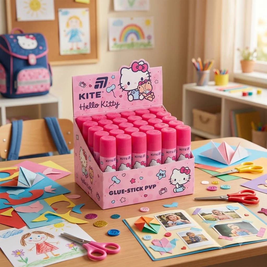 Клей-олівець PVA "Hello Kitty", 8 грам Kite