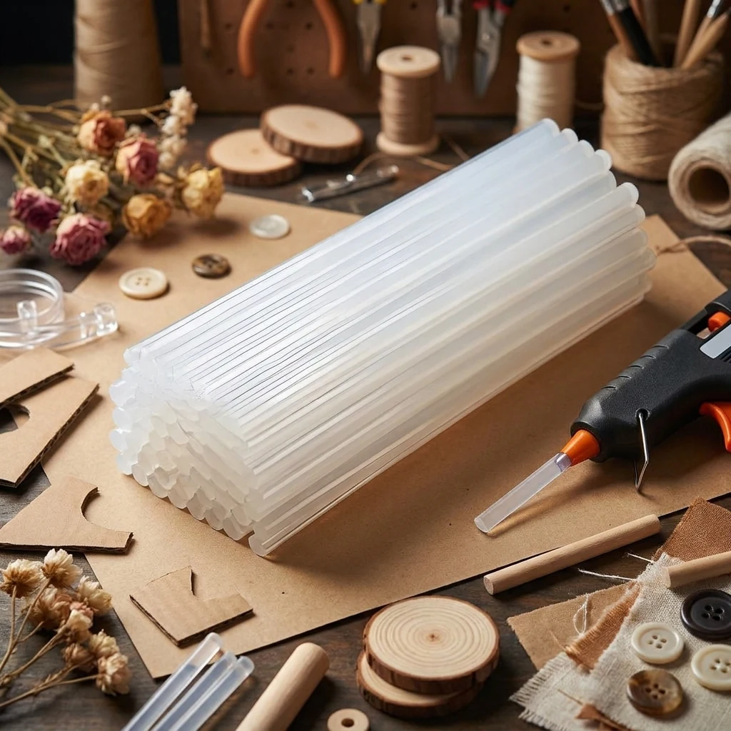 Клейовий стержень прозорий 7,2-8 мм MASTERTOOL — Хобі та декор