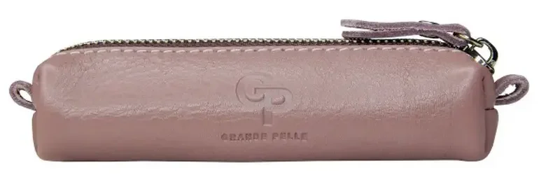 Ключниця шкіра 13*3 см на блискавці, кольори фрез, Grande Pelle