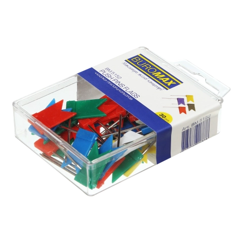 Кнопки-цвяхи прапорці BUROMAX 30 шт. — фото 3