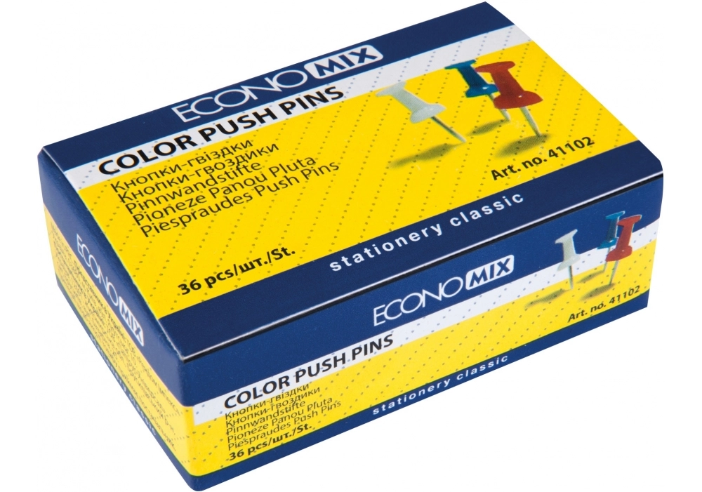 Кнопки цвяшки Economix 36шт — фото 3