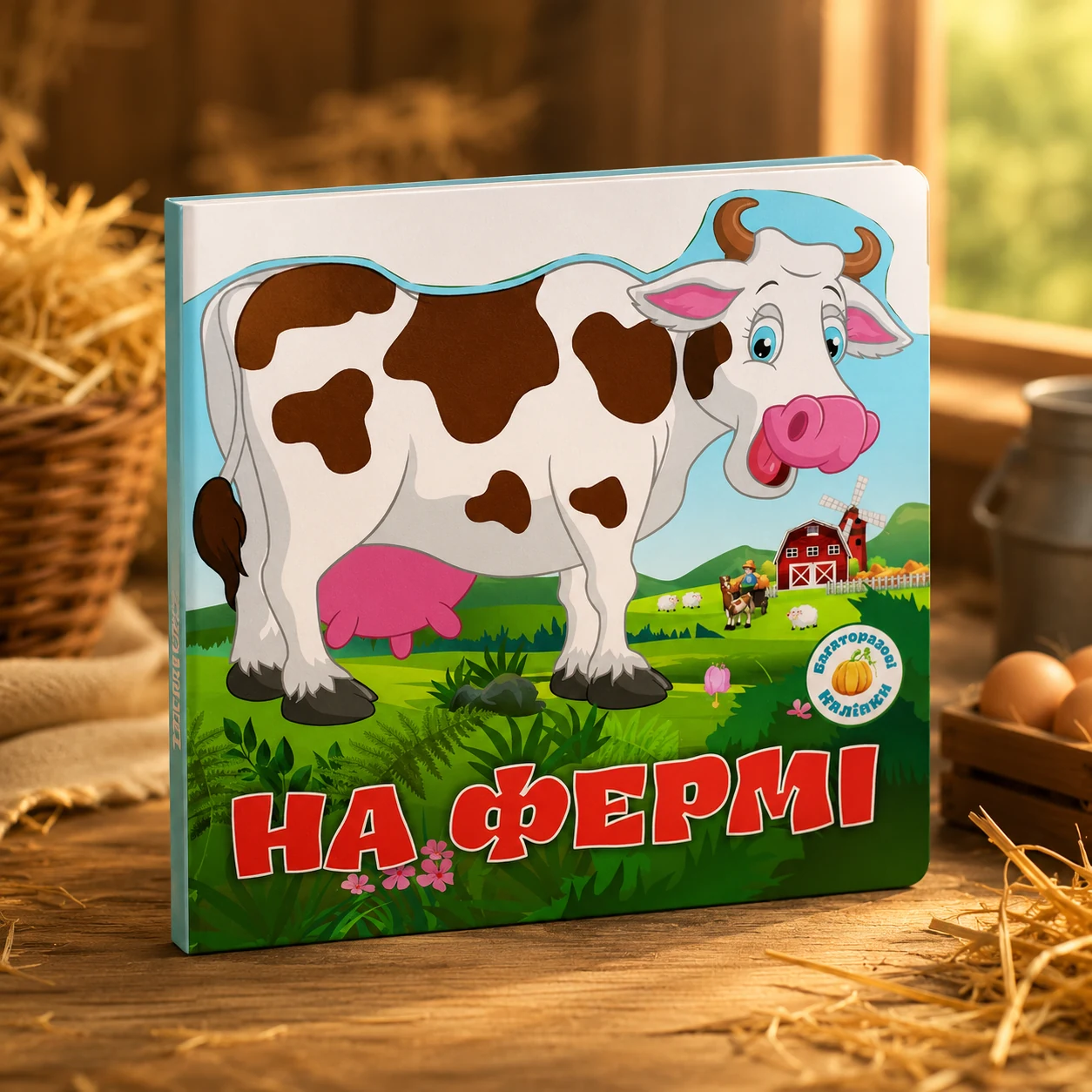 Книга Багаторазовi налiпки. На фермі — Розмальовки та аплікації