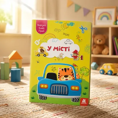 Книга КЕНГУРУ Вирізай/Клей/Грай У місті Видаництво Ранок КН1747010У