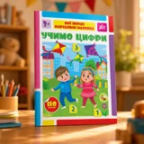 Книга Мої перші навчальні наліпки Учимо цифри — фото 1