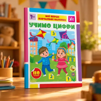 Книга Мої перші навчальні наліпки Учимо цифри