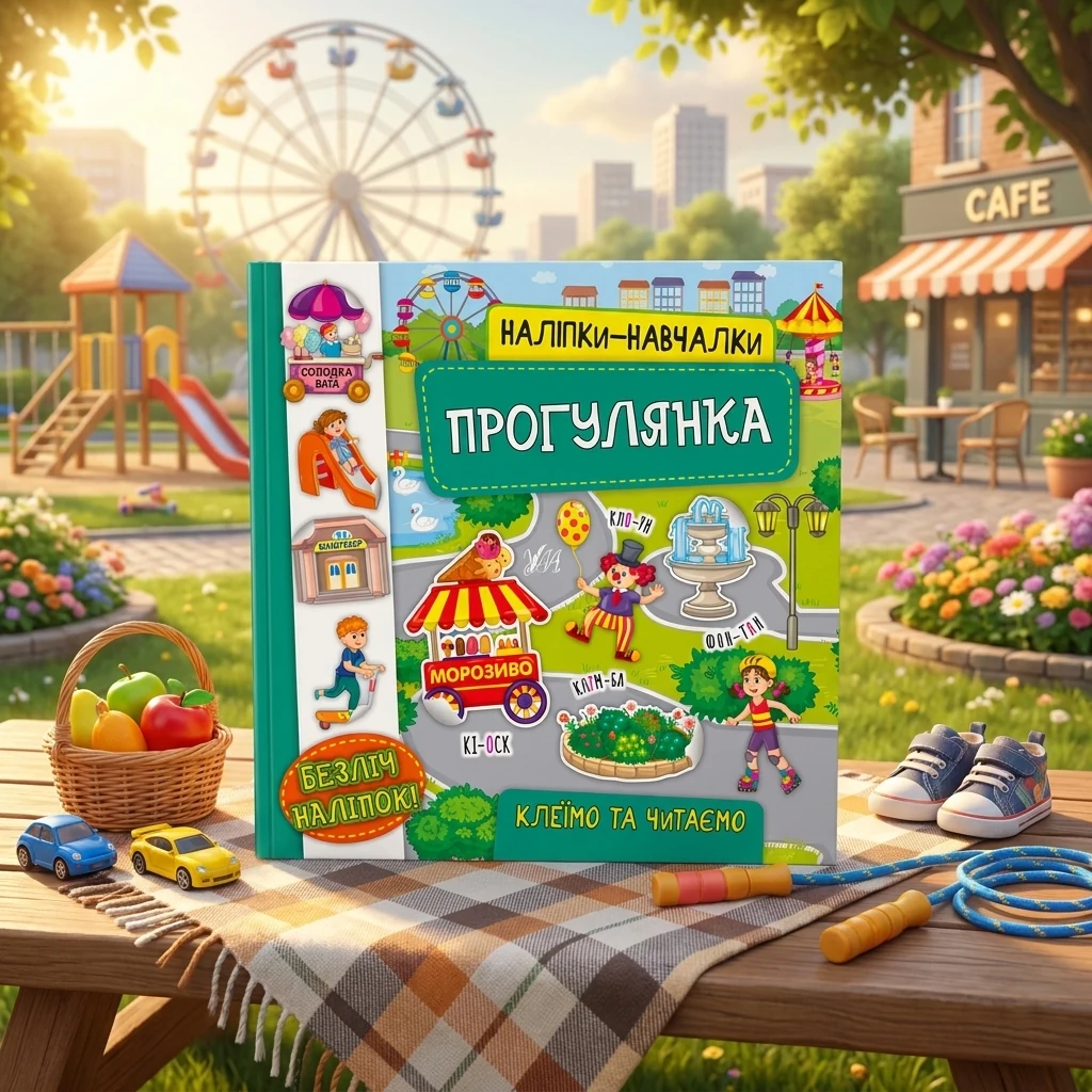 Книга Наліпки навчалки Прогулянка УЛА 21229