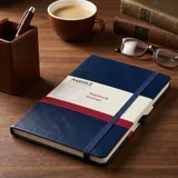 Записна книга Axcent Partner синя, клітинка, 96 аркушів — фото 1