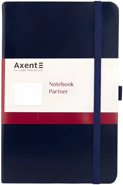 Книга записна Axcent Partner 125х195 96 аркушів клітинка синя 8201-02-A