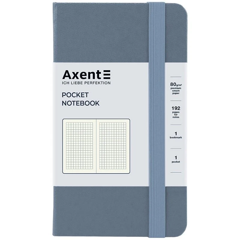 Записна книжка Axcent Partner 90×150 мм, клітинка, 96 аркушів — Блокноти та щоденники