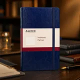 Блокнот записна Axcent Partner Lux синій — фото 1