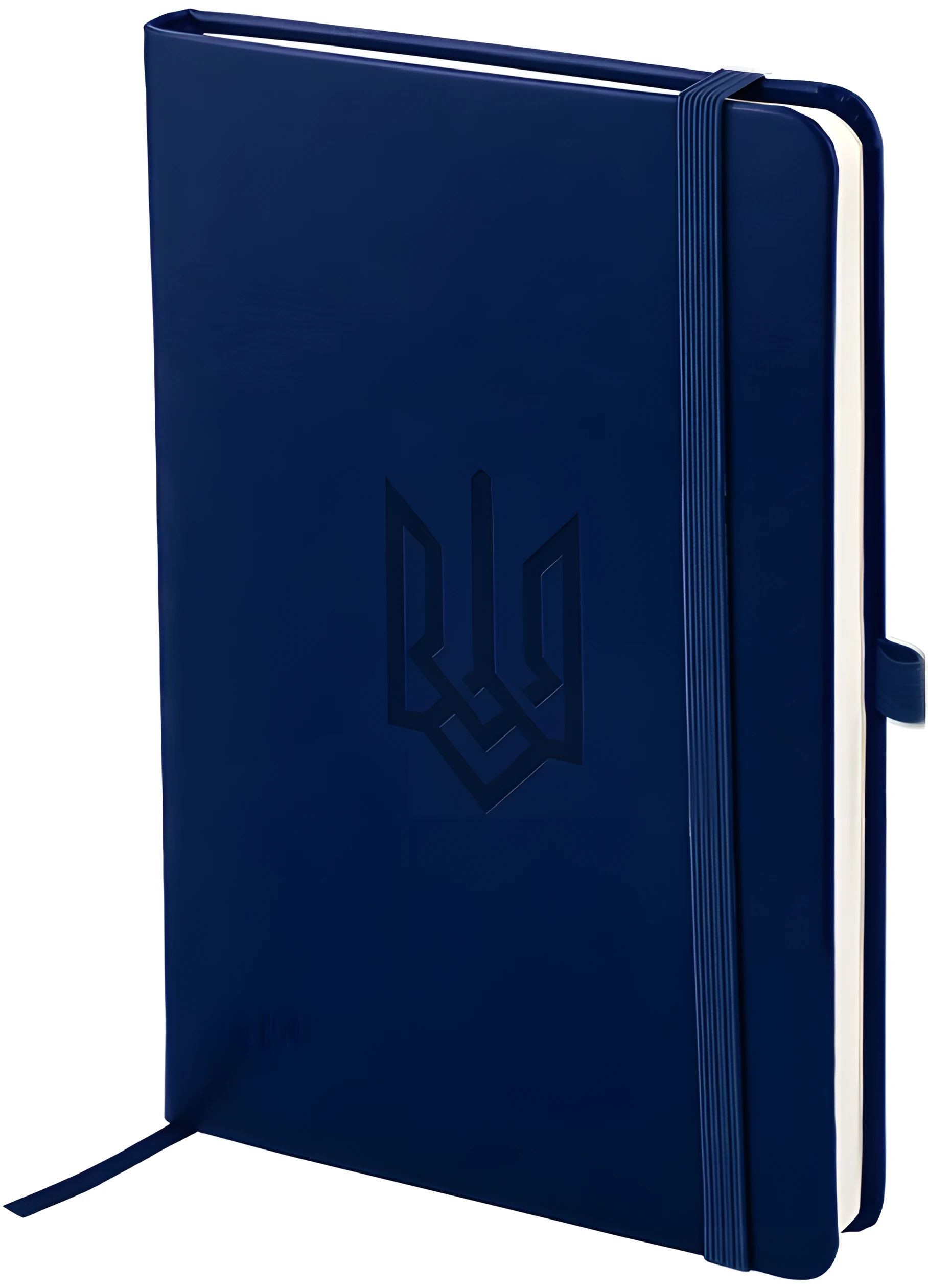 Книга записна Axent Partner Lux 125х195 96 аркушів клітинка синій Герб 8202-02-5-A