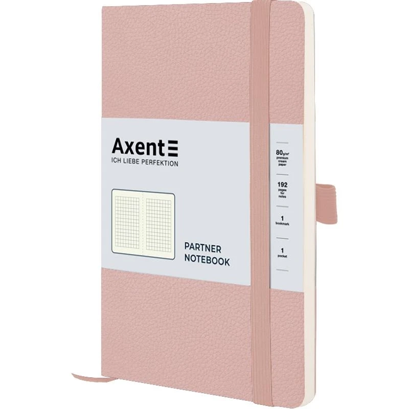 Записна книжка Axent Partner Soft Skin пудрова — Блокноти та щоденники