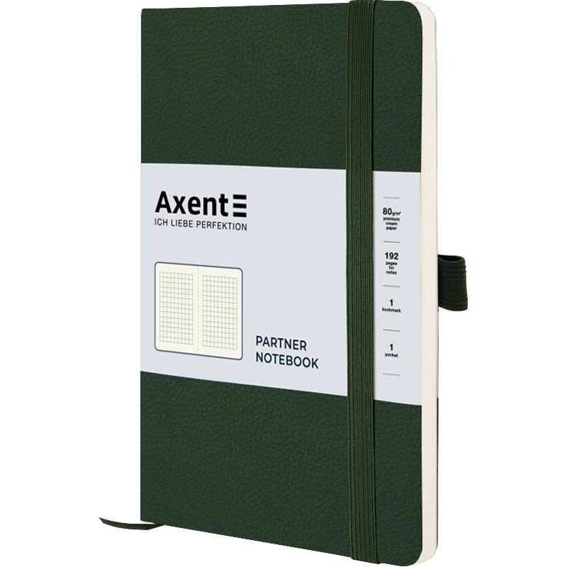 Записник Axent Partner Soft Skin зелений — Блокноти та щоденники