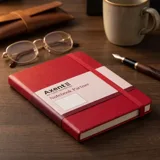 Записна книжка Partner 95×140 мм, 96 аркушів, клітка, червона — фото 1